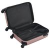 vidaXL Valise rigide Dor&eacute; rose ABS