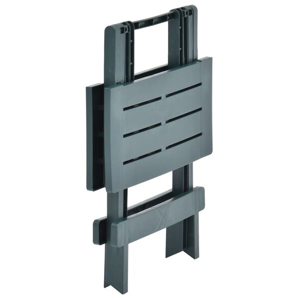 vidaXL Table pliable de jardin vert 45x43x50 cm plastique