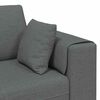vidaXL Sofa en tissu avec coussin Gris foncé 208 cm tissu