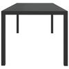 vidaXL Table de jardin Noir 185 x 90 x 74 cm Aluminium et WPC
