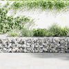 vidaXL Mur en gabion avec couvercles Acier galvanisé 900x30x50 cm