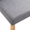 vidaXL Chaises &agrave; manger lot de 4 gris clair tissu