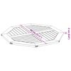 vidaXL Dessus de table 80x80x2,2 cm octogonal bois massif d'acacia