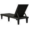 vidaXL Chaise longue noir 155x58x83 cm polypropyl&egrave;ne