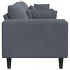 vidaXL Canap&eacute; avec coussin Gris fonc&eacute; 250 x 77 x 76 cm Velours