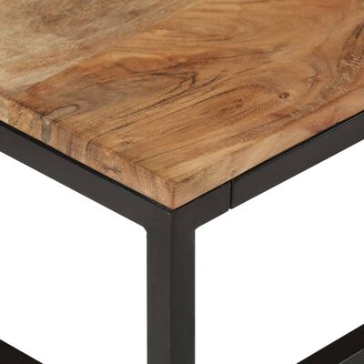 vidaXL Tables basses gigognes 2 pcs Bois d'acacia massif