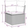 vidaXL Ensemble de canap&eacute; de jardin avec coussin 6 pcs Gris polyrotin