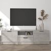 vidaXL Meuble TV gris b&eacute;ton 140x35x40 cm bois d'ing&eacute;nierie