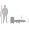 vidaXL Salon de jardin 3 pcs avec coussins R&eacute;sine tress&eacute;e Gris