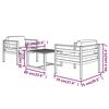 vidaXL Salon de jardin 3 pcs avec coussins Aluminium Anthracite