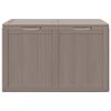 vidaXL Boîte de rangement de jardin 180 L Marron PP aspect bois