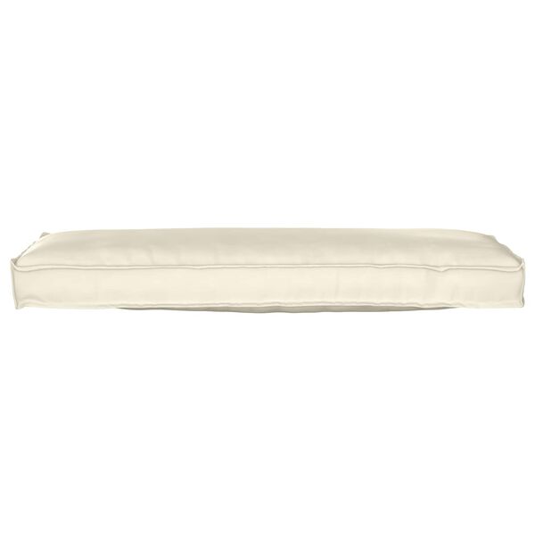 vidaXL Coussin Cr&egrave;me 120 x 40 x 8 cm Tissu Oxford
