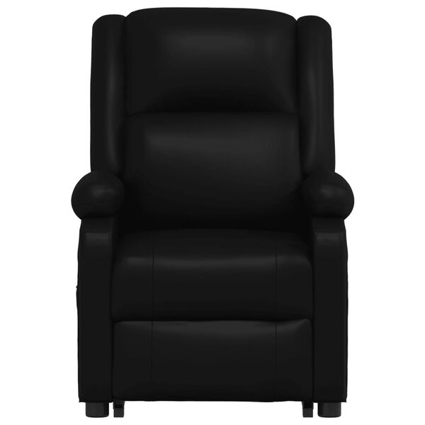 vidaXL Fauteuil de massage noir similicuir