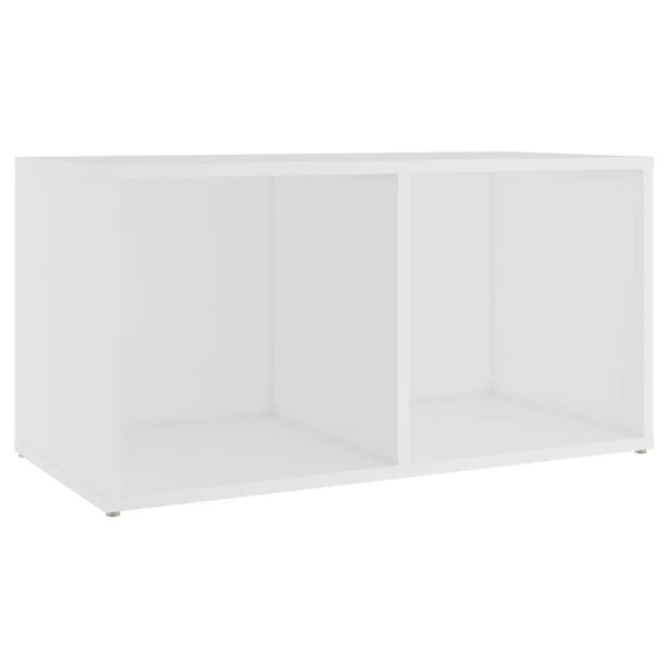 vidaXL Meuble TV blanc 72x35x36,5 cm bois d&rsquo;ing&eacute;nierie