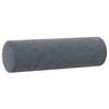 vidaXL Coussins d&eacute;coratifs lot de 2 Gris fonc&eacute; &Oslash;15x50 cm Velours