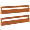 vidaXL &Eacute;tag&egrave;res &agrave; chaussures murales 2 pcs cire marron 110x8,5x23,5 cm