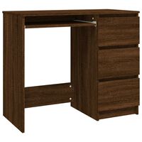 vidaXL Bureau Chêne marron 90x45x76 cm Bois d'ingénierie