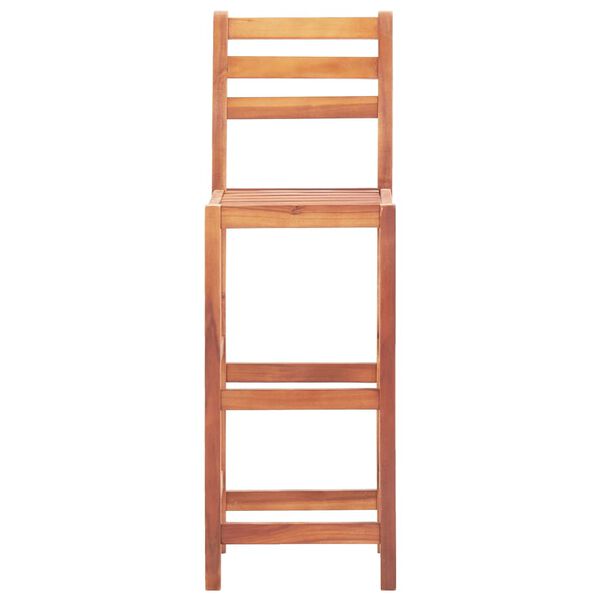 vidaXL Chaises de bar lot de 4 bois d'acacia solide