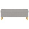 vidaXL Banc Gris clair 100x35x41 cm Tissu