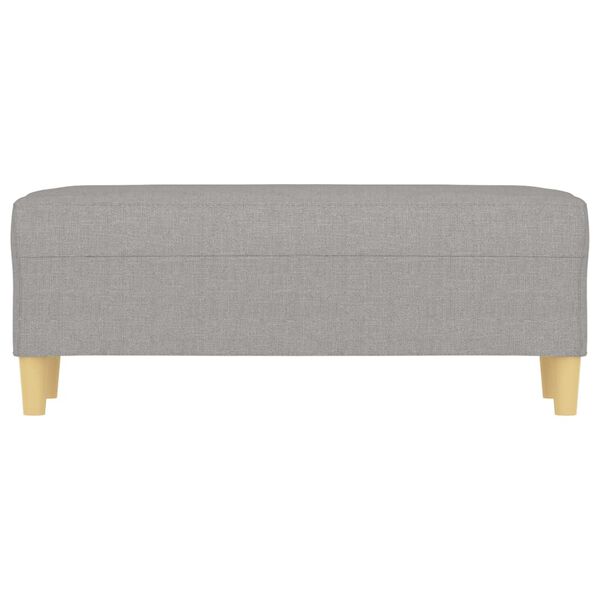 vidaXL Banc Gris clair 100x35x41 cm Tissu
