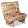 vidaXL Table basse Bois de manguier massif 88x50x40 cm