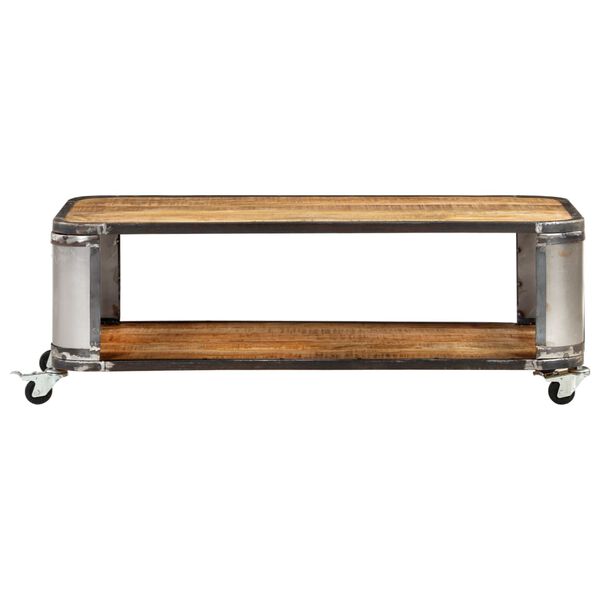 vidaXL Table basse 100x50x35 cm Bois de manguier massif
