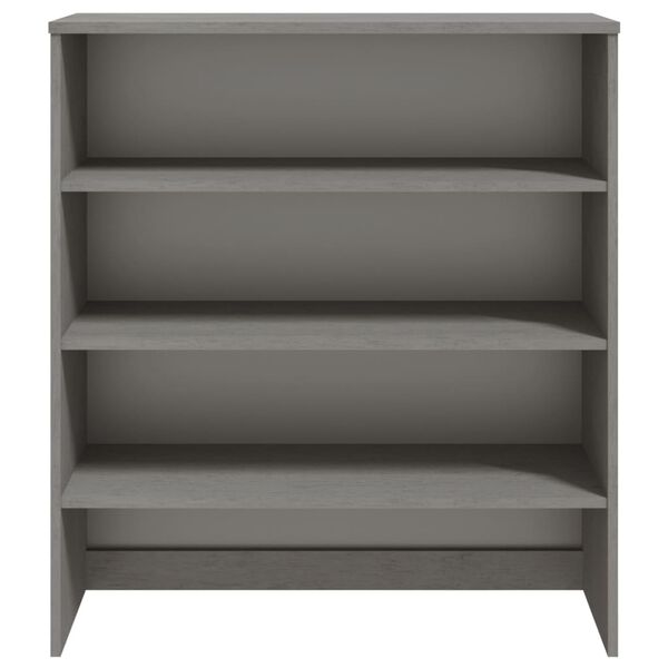 vidaXL Dessus de buffet HAMAR Gris clair 90x30x100 cm Bois de pin