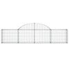 vidaXL Panier de gabions arqu&eacute; 200x30x40/60 cm Fer galvanis&eacute;