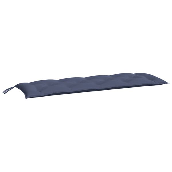 vidaXL Coussins de banc de jardin lot de 2 bleu marine 150x50x7 cm