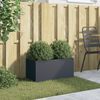 vidaXL Jardini&egrave;re anthracite 62x30x29 cm acier