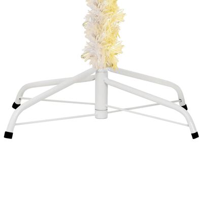 vidaXL Sapin de Noël artificiel pointes iridescentes Blanc 180 cm PVC