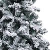 vidaXL Sapin de No&euml;l artificiel avec neige floqu&eacute;e vert 150 cm PVC