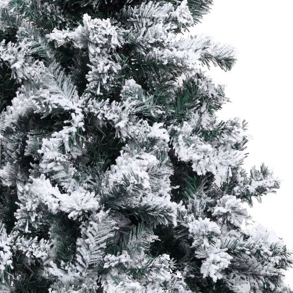 vidaXL Sapin de No&euml;l artificiel avec neige floqu&eacute;e vert 150 cm PVC