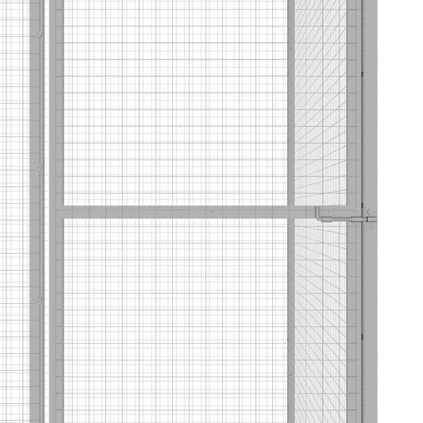 vidaXL Cage pour chat 1,5x1,5x1,5 m Acier galvanisé