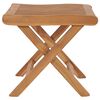 vidaXL Repose-pied pliable 46,5x49x41,5 cm Bois de teck solide