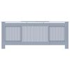 vidaXL Cache-radiateur MDF Gris 205 cm