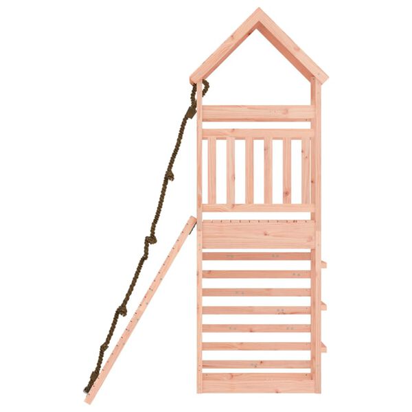 vidaXL Maisonnette de jeu avec mur d'escalade bois massif Douglas