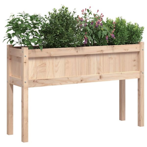 vidaXL Jardini&egrave;res avec pieds 110x31x70 cm bois de pin massif