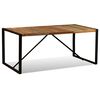 vidaXL Table à manger Bois de récupération massif 180 cm