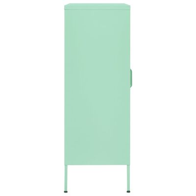 vidaXL Armoire de rangement Vert menthe 80x35x101,5 cm Acier