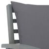 vidaXL Chaises de jardin lot de 2 avec coussins gris fonc&eacute; Bois acacia