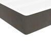 vidaXL Sommier &agrave; lattes de lit et matelas gris fonc&eacute; 100x203cm velours