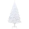vidaXL Arbre de Noël artificiel pré-éclairé et branches épaisses blanc