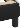 vidaXL Cadre de lit sans matelas Zadar noir et blanc 137x190 cm similicuir
