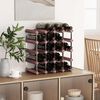 vidaXL Casier &agrave; bouteilles pour 20 bouteilles Marron Bois pin solide