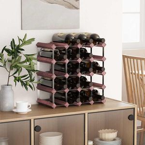 vidaXL Casier &agrave; bouteilles pour 20 bouteilles Marron Bois pin solide