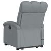vidaXL Fauteuil inclinable de massage &eacute;lectrique gris clair tissu