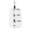 vidaXL Buffet Blanc 30x30x70 cm Bois d'ing&eacute;nierie