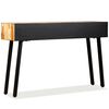 vidaXL Table console Teck massif de r&eacute;cup&eacute;ration 120 x 30 x 76 cm
