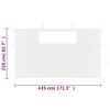 vidaXL Parois lat&eacute;rales de belv&eacute;d&egrave;re avec fen&ecirc;tres 2 pcs Blanc